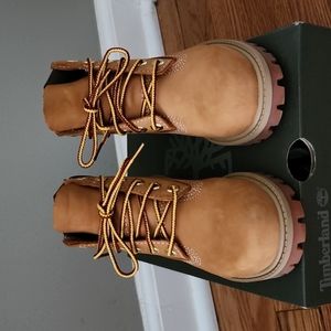 Timberland premium 6 in waterproof boot wheat nubuck